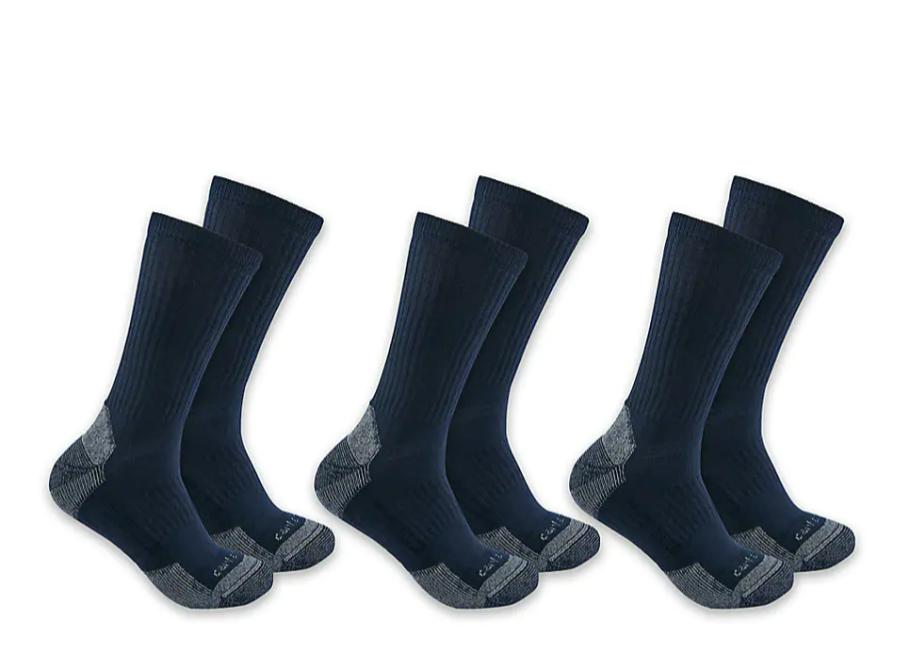 Carhartt Socks 3-Pack Midweight Cotton Blend Crew (Men’s)