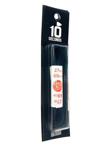 10 Seconds Round Dress Laces Waxed Black or Brown