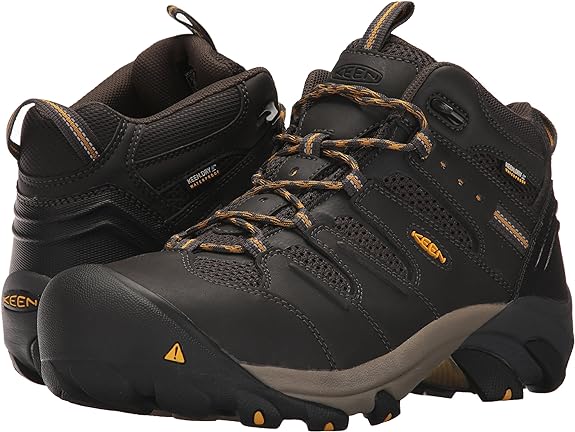 Keen Utility Lansing Mid Steel Toe Waterproof Work Boot (Men’s)