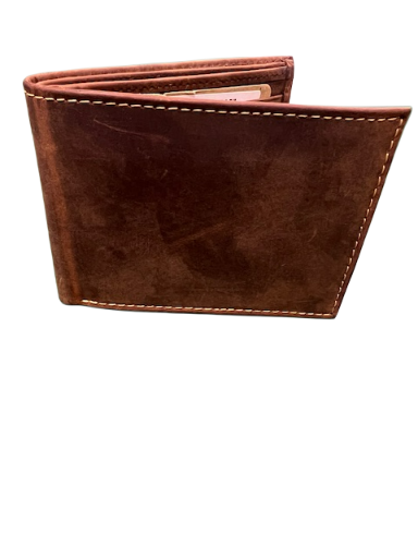 Deerfield Leathers Genuine Leather Bi-Fold Wallet-51305 Brown