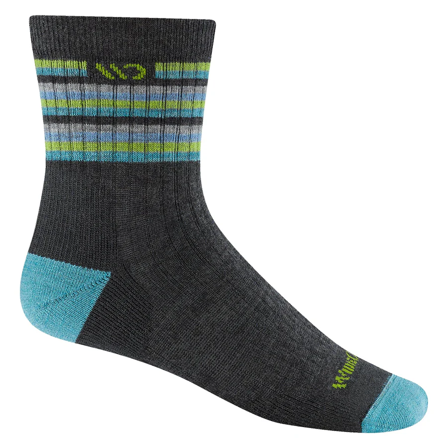 Wide Open Multi Stripe Cushioned Micro Crew Socks (Women’s)