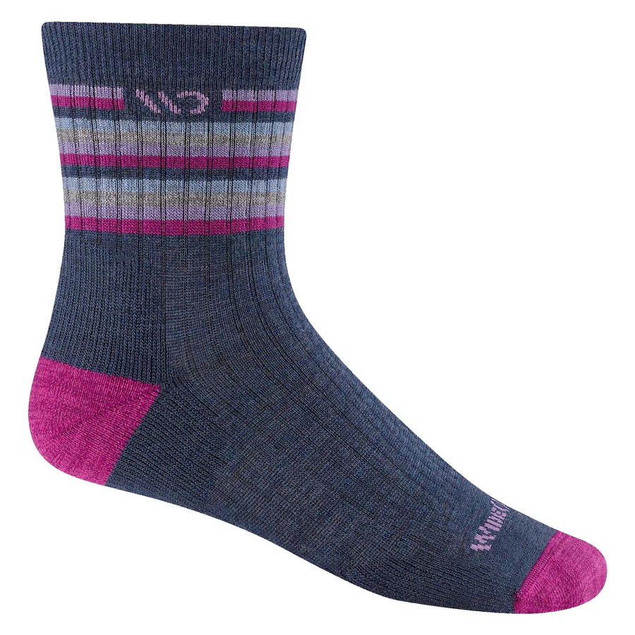 Wide Open Multi Stripe Cushioned Micro Crew Socks (Women’s)