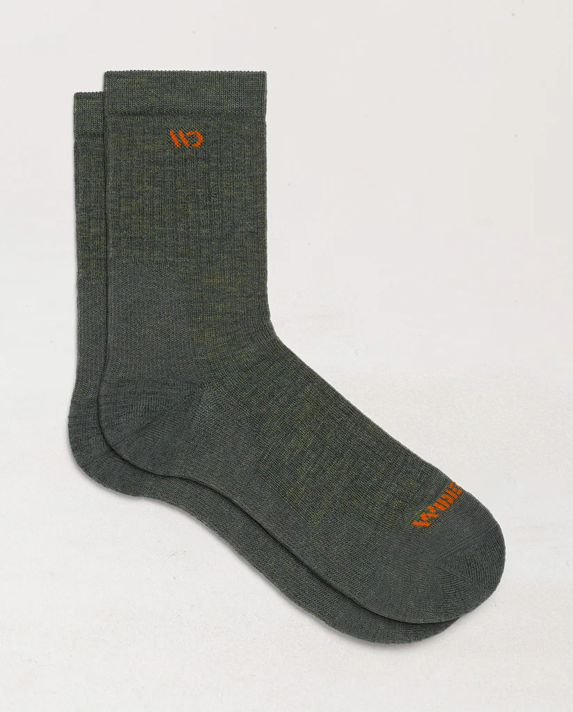 Wide Open Solid Cushioned Micro Crew Socks (Men’s)