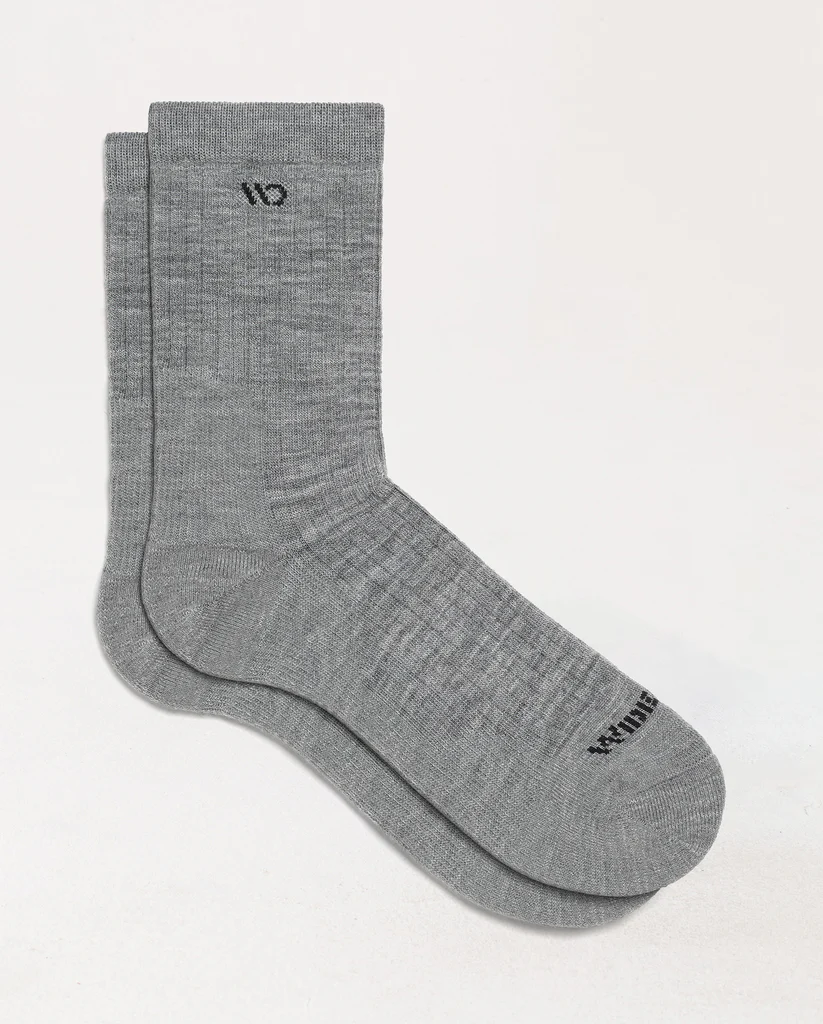 Wide Open Solid Cushioned Micro Crew Socks (Men’s)