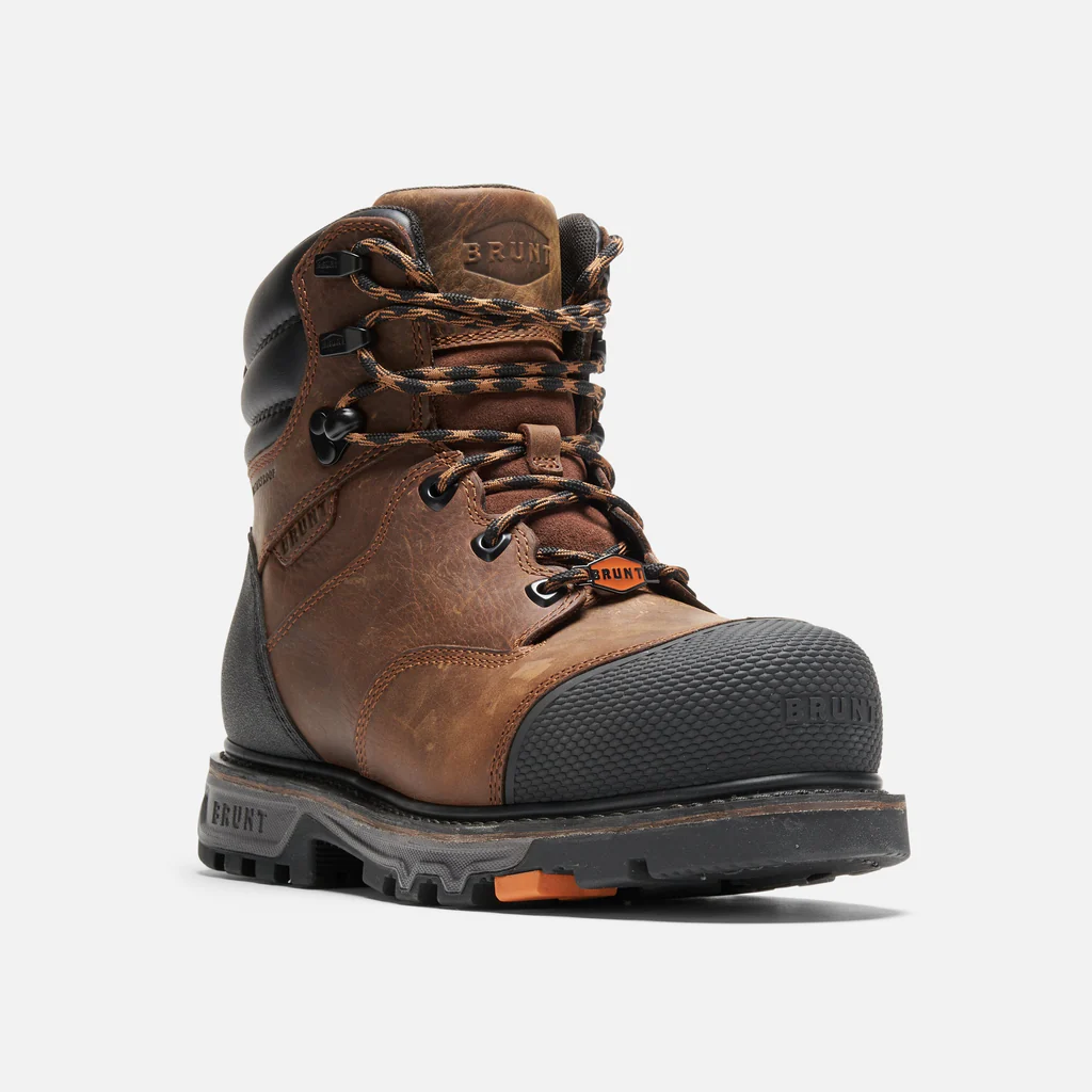 Brunt, Mulder, Work Boot, Comp Toe, Brown, Men's, angle view