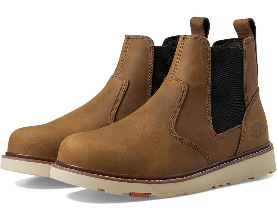 Brunt, Ohman, Work Boot, Soft Toe, Chelsea Style, Brown, Men's, pair view