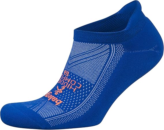 Balega Hidden Comfort No Show Sock in blue, women's, side view