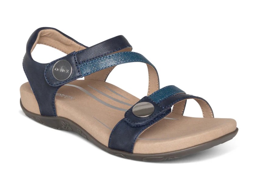 Aetrex Jess Adjustable Quarter Strap Sandal (Women’s)