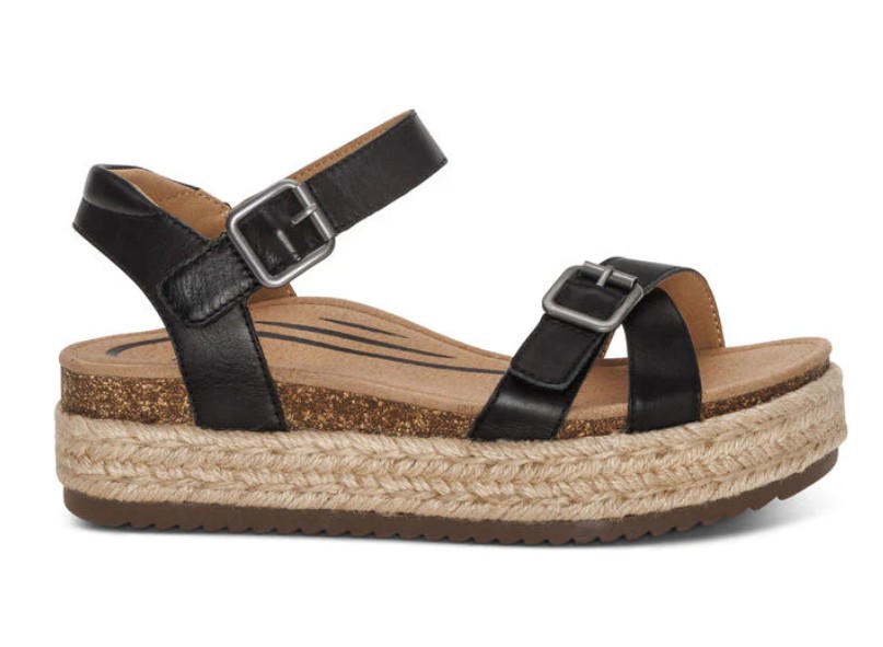 Aetrex Paula Arch Support Platform Sandal (Women’s)