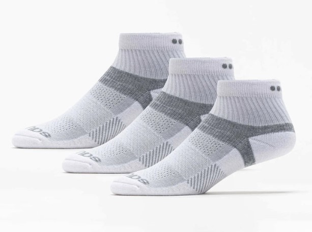 Saucony Inferno Cushioned Quarter Socks-3 Pack (Unisex)