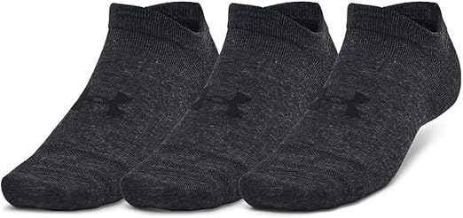 Under Armour Essentials 3-Pack No Show Socks (Unisex)