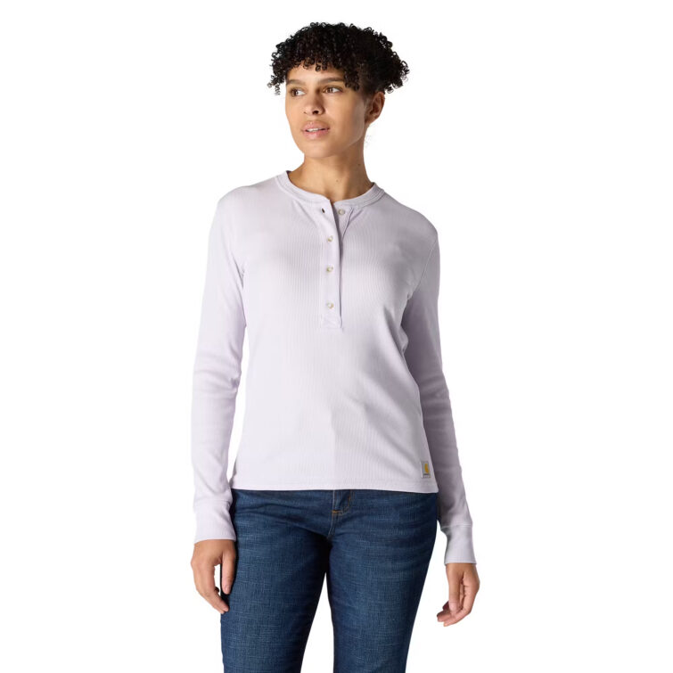Carhartt-Women’s-TENCEL Fiber RF Long-Sleeve Henley Shirt