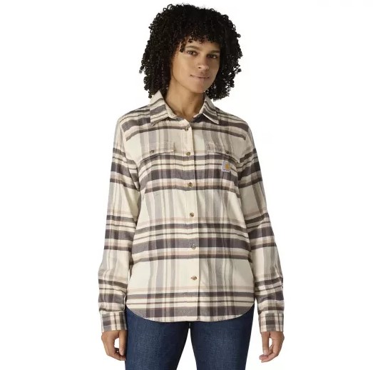 Carhartt-Women’s-TENCEL Fiber RF Plaid Shirt