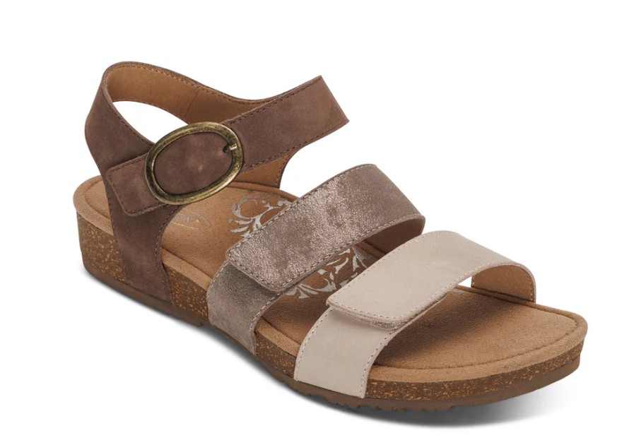 Aetrex Lilly Adjustable Quarter Strap Sandal (Women’s)
