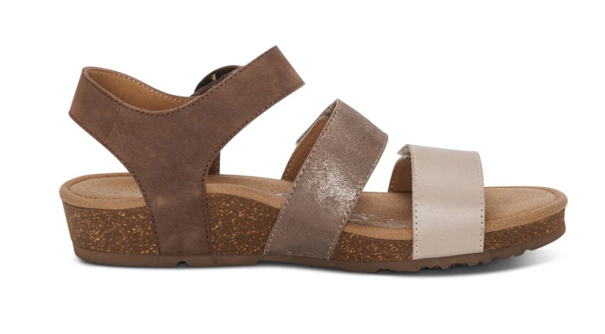 Aetrex Lilly Adjustable Quarter Strap Sandal (Women’s)