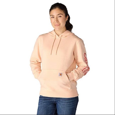 Carhartt-Women’s-Sawyer Script Logo Hoodie