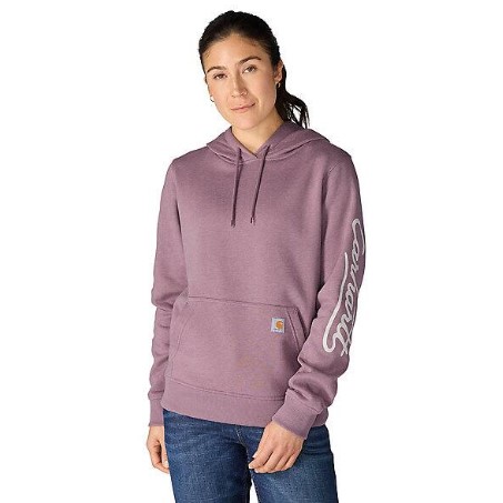 Carhartt-Women’s-Sawyer Script Logo Hoodie