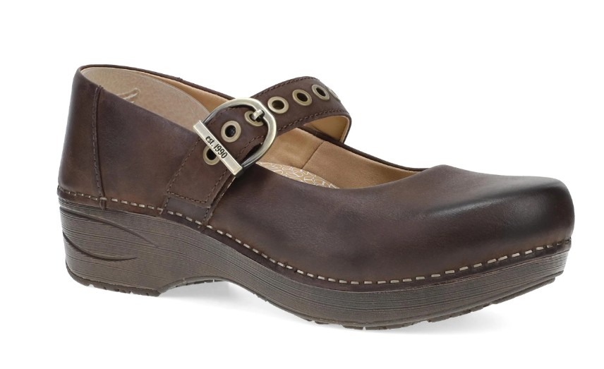 Women's, Dansko, Xp 2.0, Mary Jane, Clog, Chocolate, Lateral View