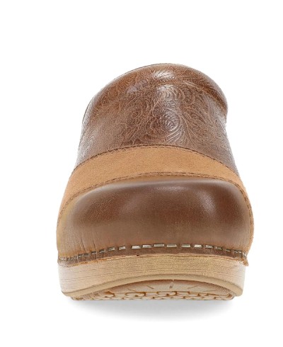 Women's, Dansko, Zinnia, Mule, Tan Multi, Front View