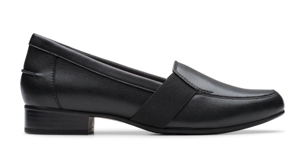 Women's, Clarks, Juliet Beat, Loafer, Black, Lateral View