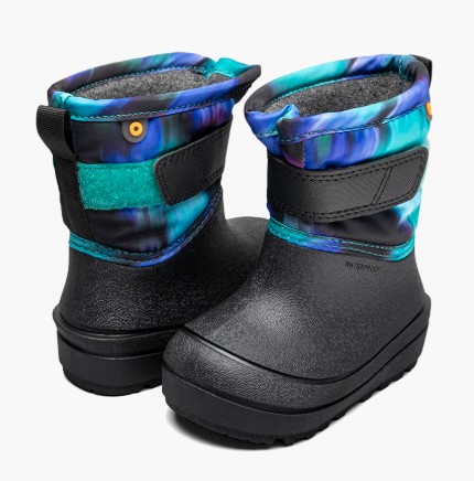 Bogs, Baby Snowshell Northern Lights, Winter Boot, Black Multi, Toddlers, pair view