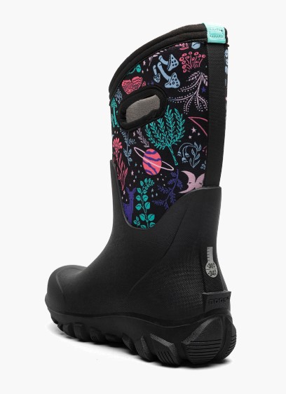 Bogs, Classic Seamless, Winter Boot, Cosmic Forest, Little Kids, Big Kids, back view