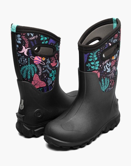 Bogs, Classic Seamless, Winter Boot, Cosmic Forest, Little Kids, Big Kids, pair view