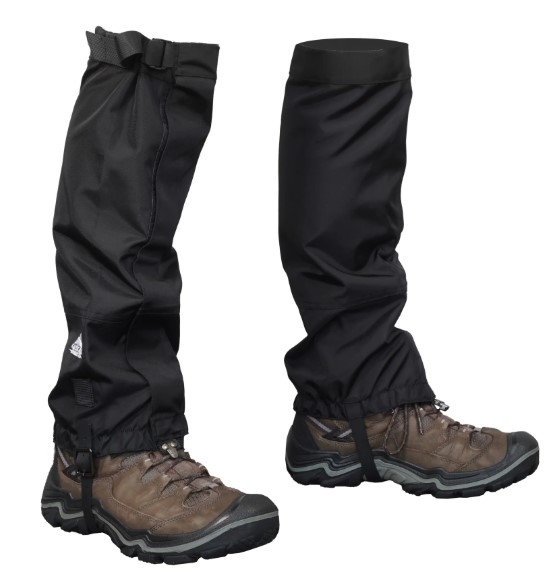 Cascade Mountain Tech, Boot Gaiters, Black, Unisex, pair view
