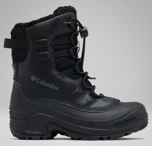 Columbia, Bugaboot Celsius, Winter Boot, Black, Kids, side view