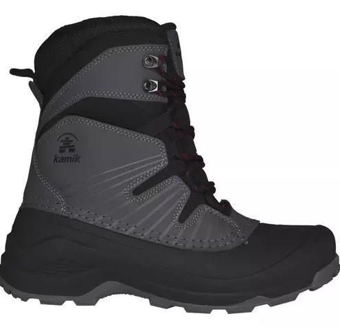 Kamik, Iceland, Winter Boot, Charcoal, Men's, side view