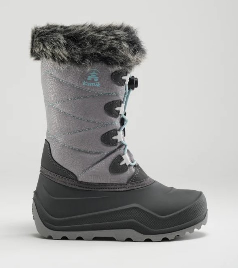 Kamik, Snowangel, Winter Boot, Charcoal, side view
