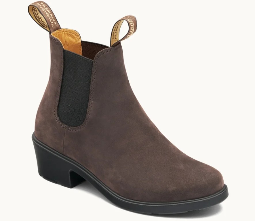 Women's, Blundstone, 2666, Chelsea Boot, Heeled, Ground Coffee, Front Angle View