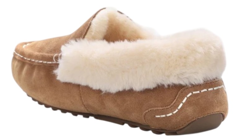 Women's, Mykos, Aussie Moc, Slipper, Chestnut, Back View