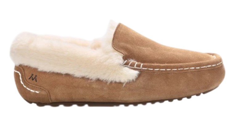 Women's, Mykos, Aussie Moc, Slipper, Chestnut, Lateral View