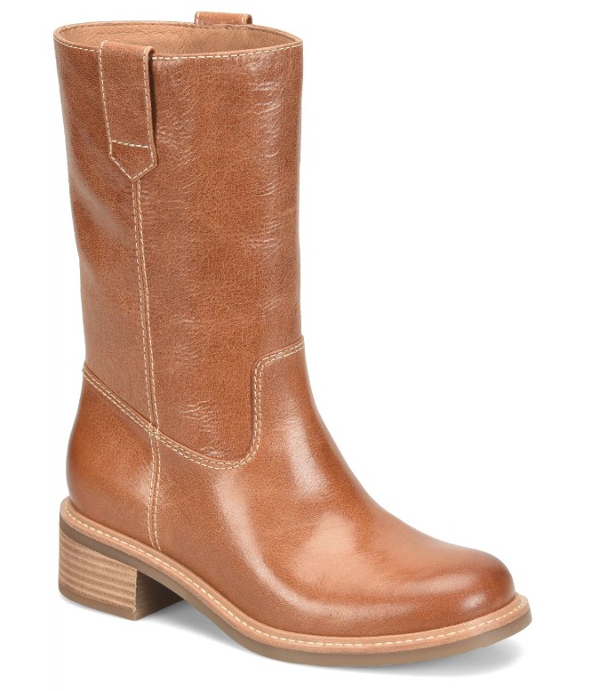 Women's, Sofft, Mid-Height Boot, Tabitha, Luggage, Angle View