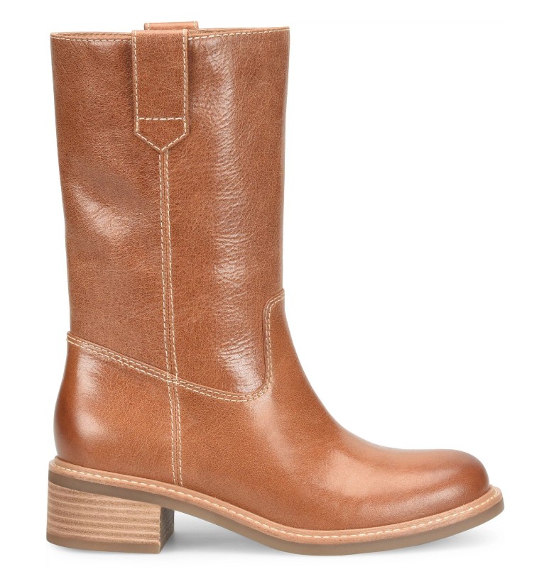 Women's, Sofft, Mid-Height Boot, Tabitha, Luggage, Lateral View