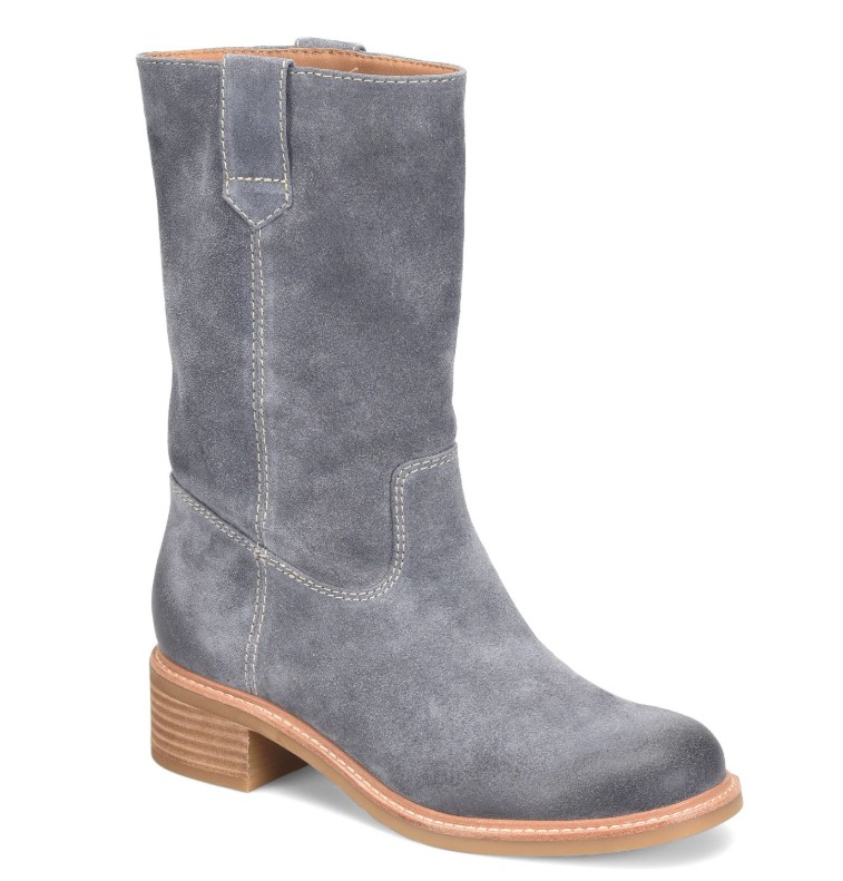 Women's, Sofft, Mid-Height Boot, Tabitha, Washed Indigo, Angle View