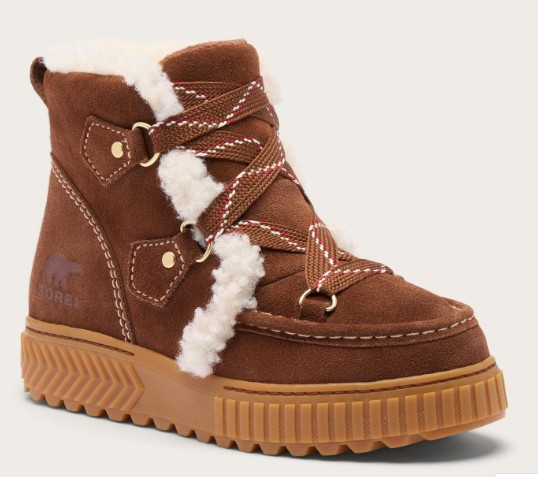 Women's, Sorel, Ona Ave Alpine Plus, Winter Boot, Dark Aburn-Gum 2, Front Angle View
