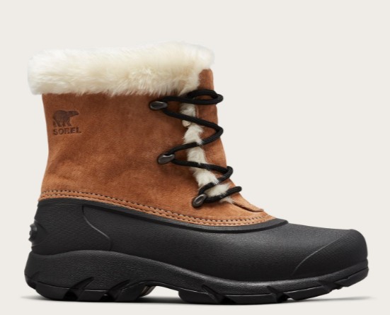 Women's, Sorel, Snow Angel, Winter Boot, Rootbeer, Lateral View